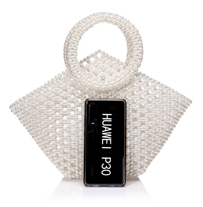 Élégance Nacrée - L e sac Orné de perle