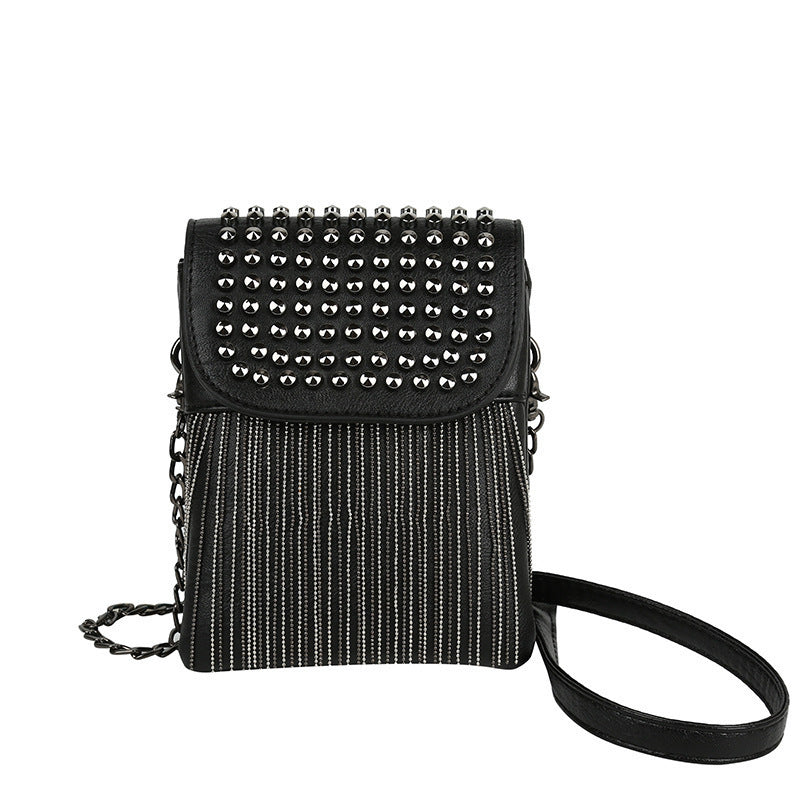 Sac à Chaîne Rebel – Clous & Franges Glamrock