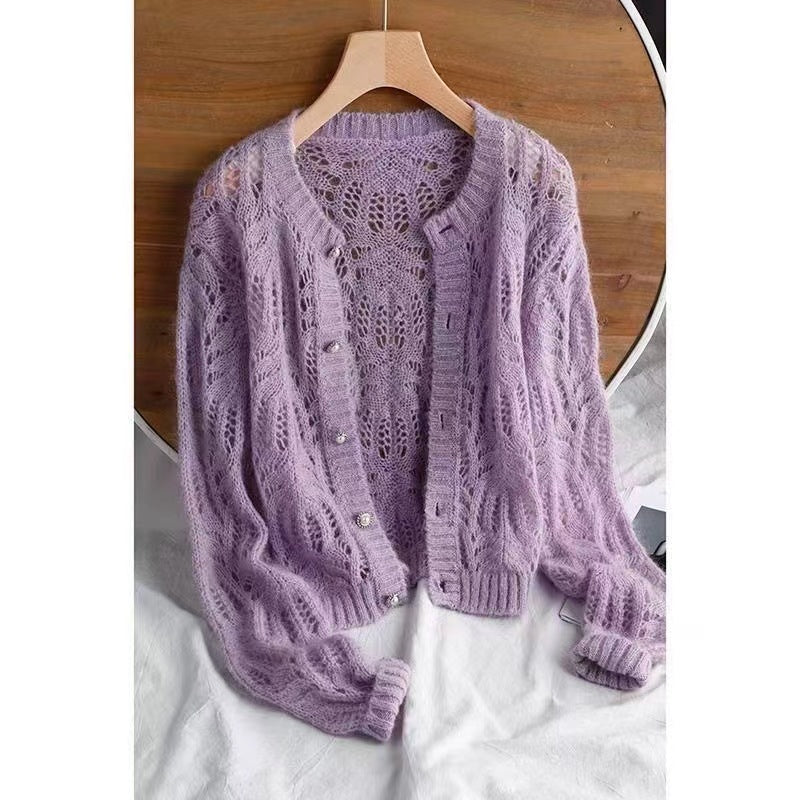 CARDIGAN Perlé Évanescence