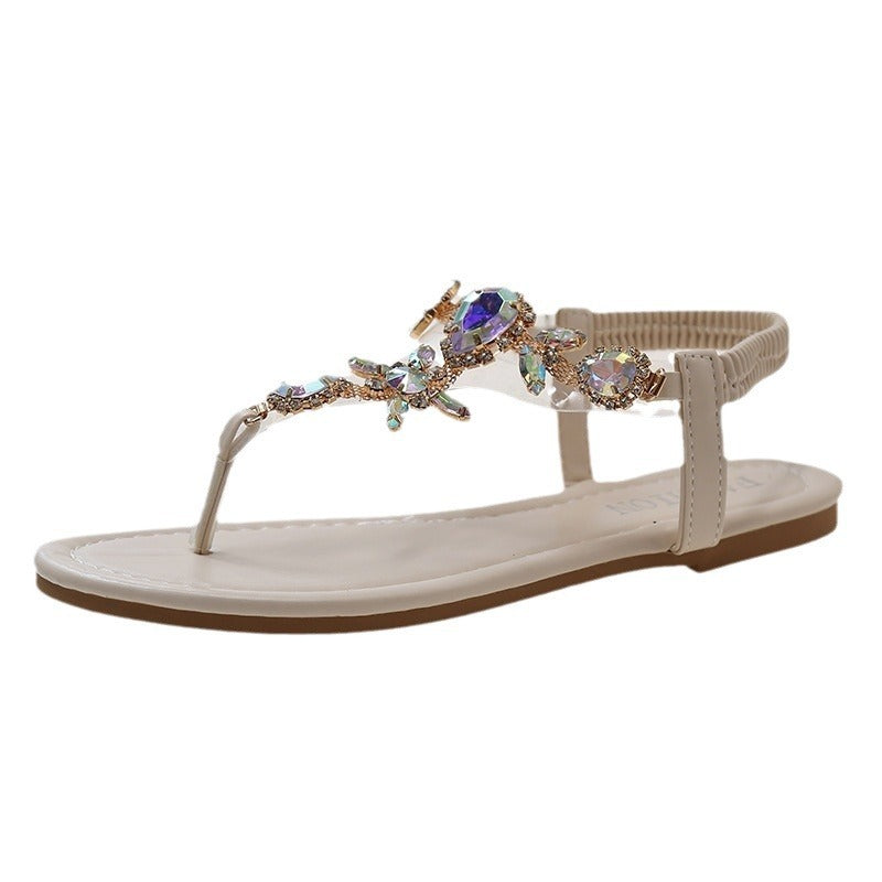 Sandales Gemma- Élégance Cristal & Confort d'été